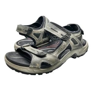 Ecco | Men | Yucatán Receptor Gray Camo Outdoor Sport Sandals | 47 EU 13-13.5 US